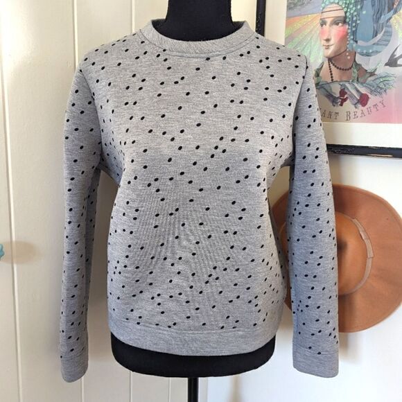 Maje Polka Dot Sweater SM / 1 Quirky French Boho Chic Rock New Girl Twee Retro - Picture 1 of 10